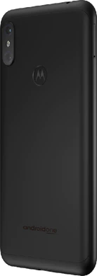 Motorola One Power negro volver lado izquierdo