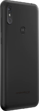 Motorola One Power negro volver lado derecho
