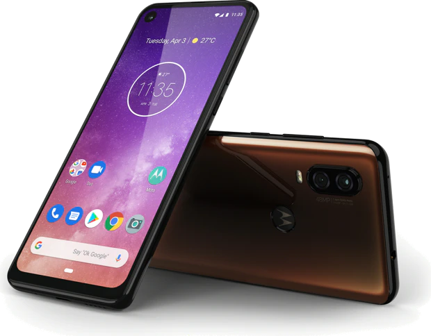 Motorola One Vision overzicht brons