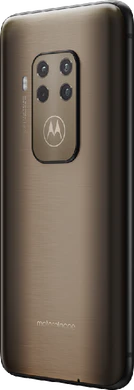 Motorola One Zoom brown back left side
