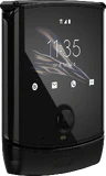 Motorola razr 2019 zwart voorkant linkerzijkant gesloten