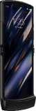 Motorola razr 2019 zwart voorkant linkerzijkant geopend