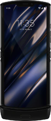 Motorola razr 2019 zwart voorkant geopend