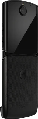 Motorola razr 2019 zwart achterkant rechterzijkant geopend