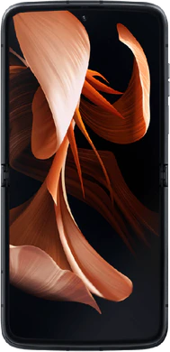 Motorola razr 2022 zwart voorkant geopend binnenkant