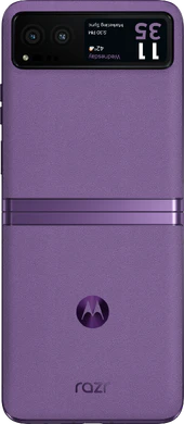 Motorola razr 40 violett Rückseite geöffnet