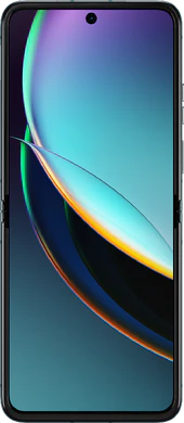 Motorola razr 40 ultra blå front Åbnet