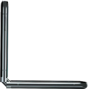 Motorola razr 40 ultra blå venstre side half Åbnet