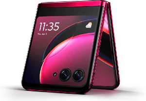 Motorola razr 40 ultra pink front højre side skæv lukket