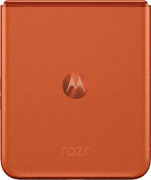 Motorola razr 50 oransje bakside