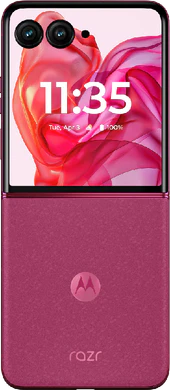 Motorola razr 50 ultra pink achterkant geopend