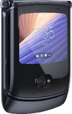 Motorola razr 5G zwart voorkant linkerzijkant gesloten