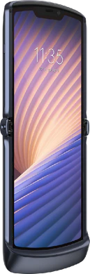 Motorola razr 5G zwart voorkant linkerzijkant geopend