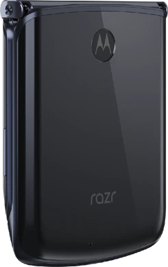 Motorola razr 5G zwart achterkant rechterzijkant gesloten