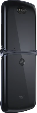 Motorola razr 5G zwart achterkant rechterzijkant geopend