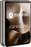 Motorola razr 60 ultra braun Vorderseite linke Seite geschlossen