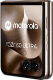 Motorola razr 60 ultra braun Vorderseite rechte Seite geschlossen