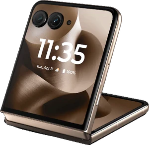 Motorola razr 60 ultra braun außenseite half geschlossen