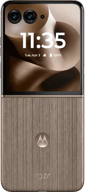 Motorola razr 60 ultra braun außenseite geöffnet