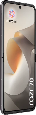 Motorola razr 70 hematite grey front left side opened