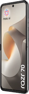 Motorola razr 70 hematite grey front right side opened