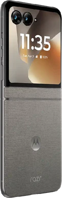 Motorola razr 70 hematite grey back right side opened