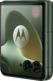 Motorola razr 70 plus grønn foran høyre side stengt