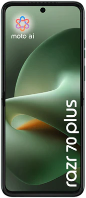 Motorola razr 70 plus grønn inn side n Åpnet