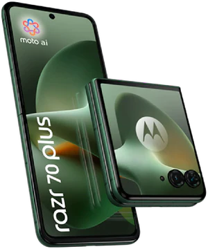 Motorola razr 70 plus grønn oversikt