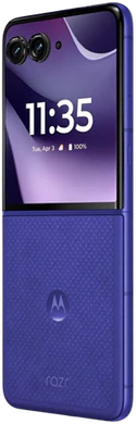 Motorola razr 70 ultra paars achterkant linkerzijkant