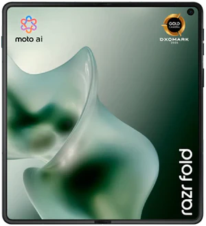 Motorola razr fold black in side opened