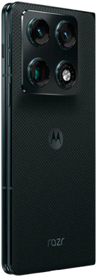 Motorola razr fold black back right side closed