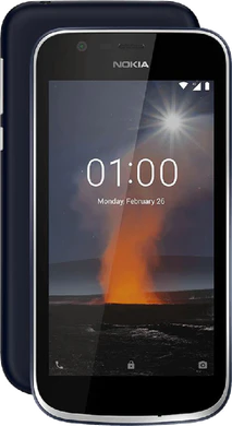 Nokia 1 blauw overzicht