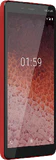 Nokia 1 Plus rood voorkant linkerzijkant