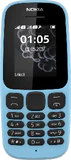Nokia 105 2017 dualsim blå front