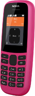 Nokia 105 2019 dual sim pink front right side