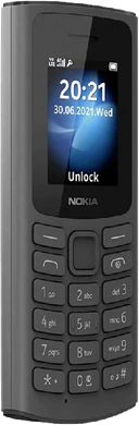 Nokia 105 4G black front left side