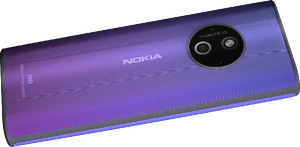 Nokia 110 4g 2024 violett Rückseite rotiert