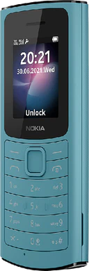 Nokia 110 4G grün Vorderseite rechte Seite