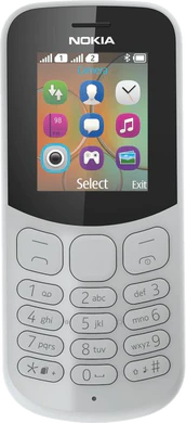 Nokia 130 2017 dualsim front grey