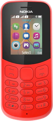 Nokia 130 2017 dualsim front red
