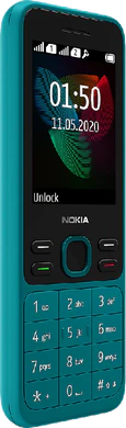 Nokia 150 2020 verde tapa delantera lado izquierdo