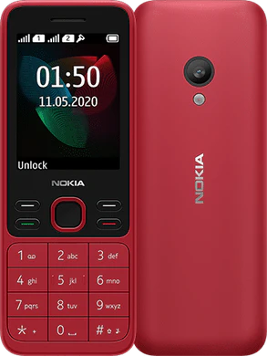 Nokia 150 2020 rojo visión general