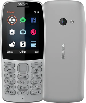 Nokia 210 grijs overzicht