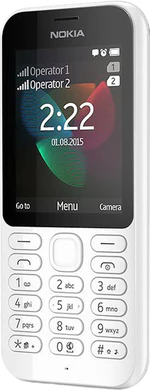 Nokia 222 dualsim bianco copertina frontale lato destro