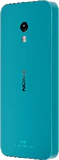 Nokia 235 4g blauw achterkant linkerzijkant