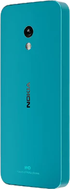 Nokia 235 4g blauw achterkant linkerzijkant