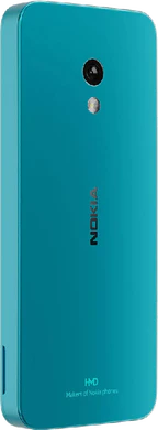 Nokia 235 4g blauw achterkant rechterzijkant