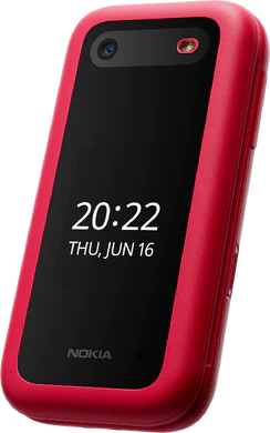 Nokia 2660 Flip red front right side closed