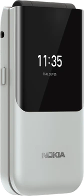 Nokia 2720 Flip vit front vänster sida stängd